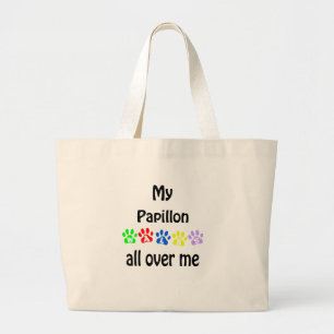 Papillon Walks Design Jumbo Stoffbeutel