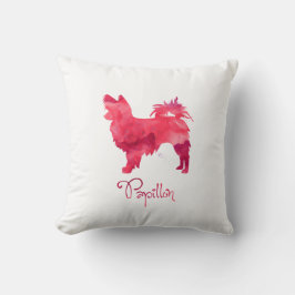 Papillon Watercolor Design Kissen