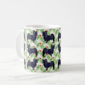 Papillon Weihnachten Kaffeetasse (Vorderseite Links)