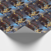 Papillon Weihnachtsfeiertag Geschenkpapier (Ecke)
