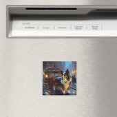 Papillon Weihnachtsfeiertag Magnet (In Situ (Geschirrspüler))