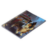 Papillon Weihnachtsfeiertag Notizblock (Linke Seite)