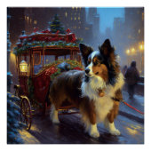 Papillon Weihnachtsfeiertag Poster (Vorderseite)