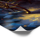 Papillon Weihnachtsfeiertag Poster (Ecke)