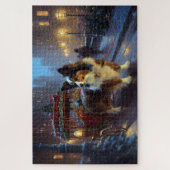 Papillon Weihnachtsfeiertag Puzzle (Vertikal)