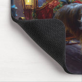 Papillon Weihnachtsfest Saison Mousepad (Ecke)