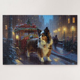 Papillon Weihnachtsfest Saison Puzzle
