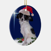 Papillon Weihnachtsverzierung Keramik Ornament (Rechts)