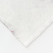 Papillon (weiß und schwarz) Malerei - Hundekunst Fleecedecke (Ecke)