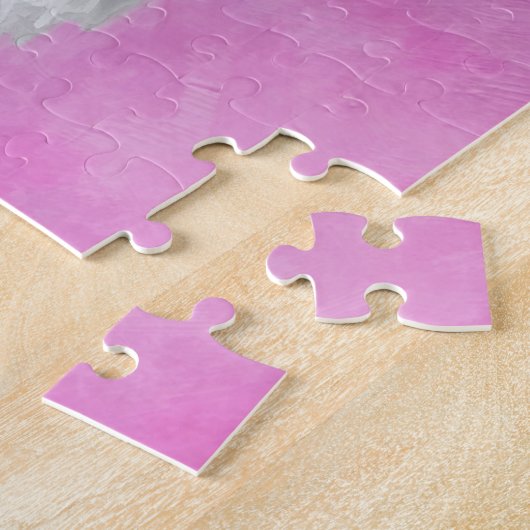 Papillon (weiß und schwarz) Malerei - Hundekunst Puzzle (Seite)