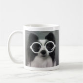 Papillon Welpe Kaffeetasse (Links)