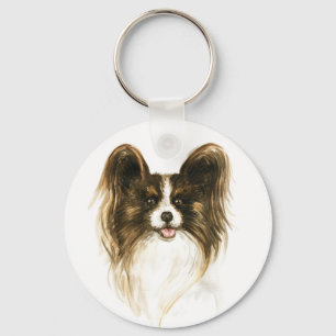 Papillon Welpenliebhaber Hundemama Fellmama Welpen Schlüsselanhänger