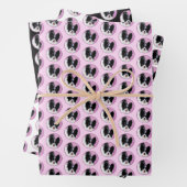 Papillon (White and Black) Painting - Dog Art Geschenkpapier Set (Beispiel)