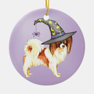 Papillon Witch Keramikornament