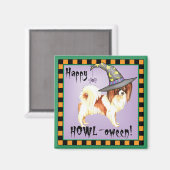 Papillon Witch Magnet (Vorderseite/Rückseite)