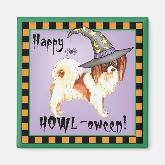 Papillon Witch Magnet (Vorne)