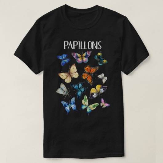 Papillons Schmetterlinge bilden Männer Vintag, abe T-Shirt (Design vorne)