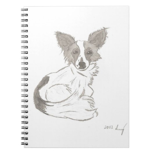 Papillons Sketch-Notebook Notizblock (Vorderseite)