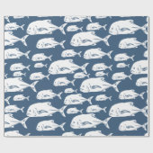 Papio und Ulua - Hawaiianische Fischerei Geschenkpapier (Flach)