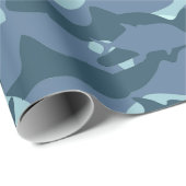 Papio und Ulua - Tarnung Hawaiianischer Fischfang Geschenkpapier (Rolleneckpunkt)