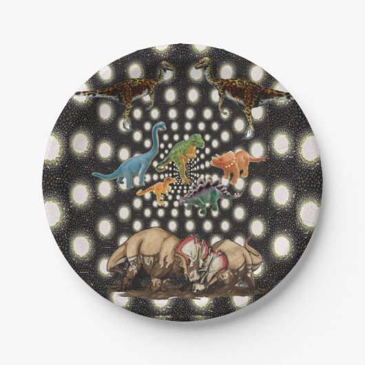 Papipteller Dinosaurier Pappteller (Vorderseite)