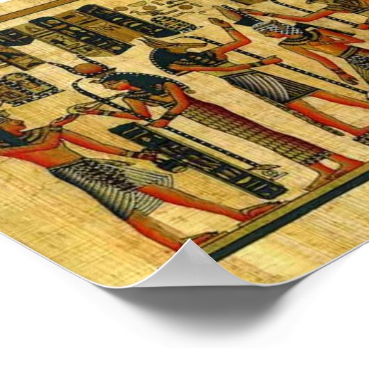 Papirus Ägyprus art Poster (Ecke)