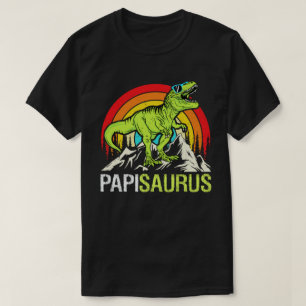 Papisaurus Dinosaur Opa Saurus Vatertag T-Shirt