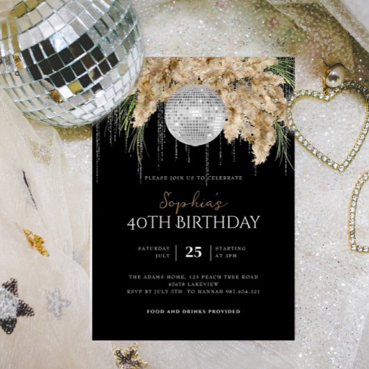 Papmas Grass Diskothek Ball Jegliches Alter Boho G Einladung