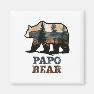 Papo Bär Vintage Retro Lustig Magnet