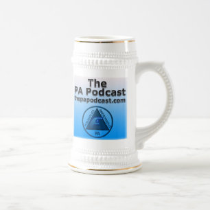 PAPodcast Stein Bierglas