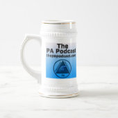 PAPodcast Stein Bierglas (Links)