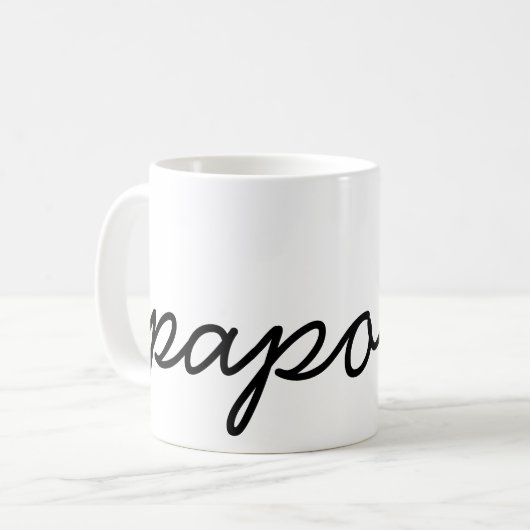 Papop-Kaffee-Tasse Kaffeetasse (Vorderseite Links)