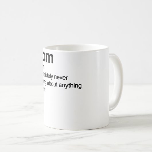 Papou Definition Federn Tagesgeschenk Kaffeetasse (VorderseiteRechts)
