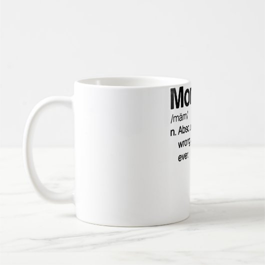 Papou Definition Federn Tagesgeschenk Kaffeetasse (Links)