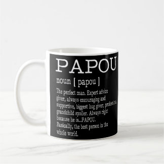 Papou Definition Großvater Vatertagsgeschenke - Mä Kaffeetasse
