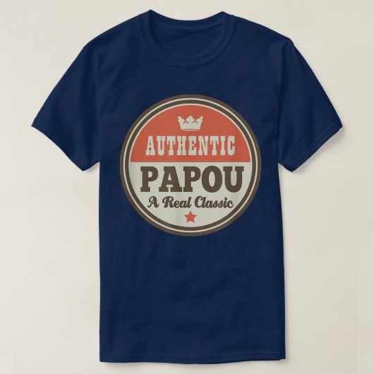 Papou Grandpa T Vatertag T-Shirt Geschenk (Design vorne)