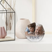 Papou-Jahr eingerichtet Fotoblock