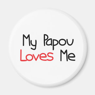 Papou Lieben ich Magnet