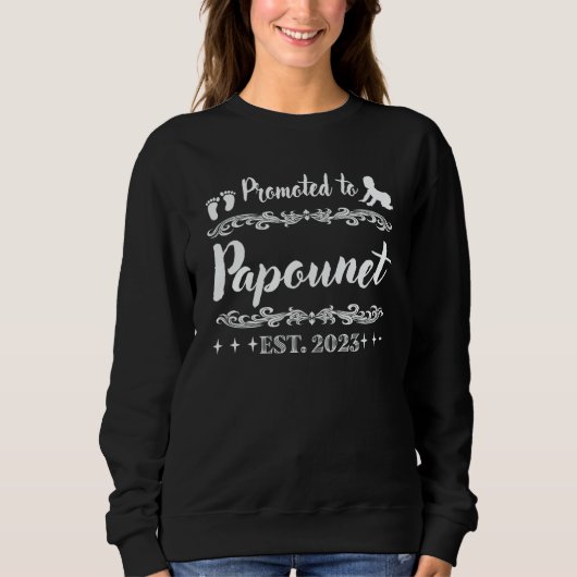 Papounet Dad in French France Québec Canada Sweatshirt (Vorderseite)