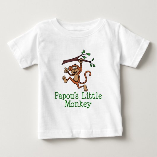Papous kleiner Affe Baby T-shirt (Vorderseite)