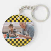 Papous Taxi | Funny Großvater Nickname Foto Schlüsselanhänger (Rückseite)