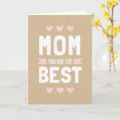 Papp-Muttertags-Textdesign Karte (Gelbe Blume)