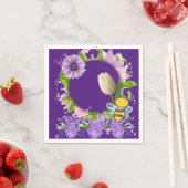 Papp Napkins, Tulip Floral Blume Hummel Serviette (Beispiel)