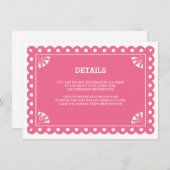 Papp Picado Beipackkarte - Rosa Begleitkarte (Vorne/Hinten)