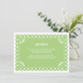 Papp Picado Insert Card - Green (Stehend Vorderseite)