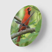 Pappa Singing! Runde Wanduhr (Winkel)