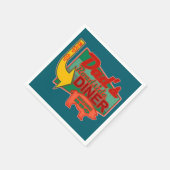 Pappas Roadside Diner Untersetzer Serviette (Ecke)
