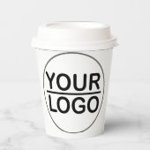 Pappbecher Kaffee mit Deckel Pappbecher (Vorderseite)