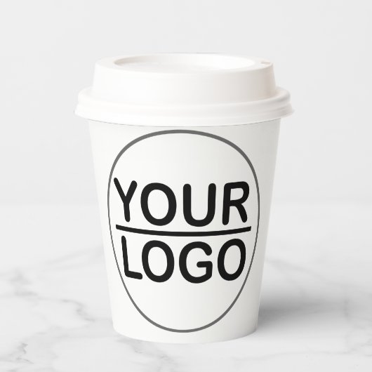 Pappbecher Kaffee mit Deckel Pappbecher (Vorderseite)