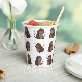 Pappbecher "Otto der braune Maulwurf"